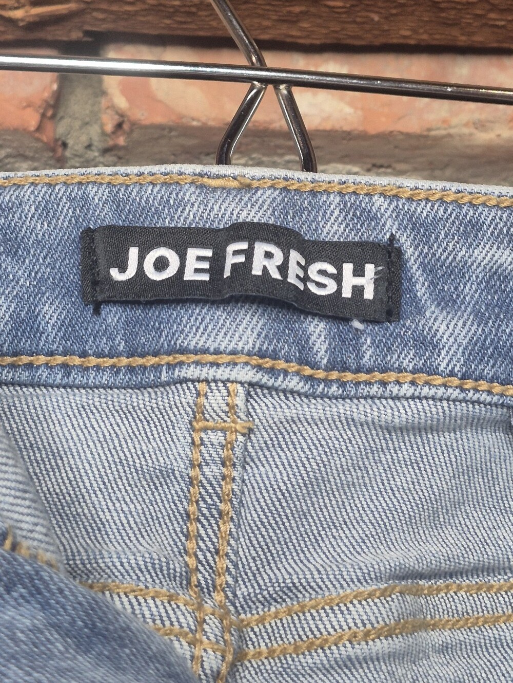 Joe Fresh Stretch Denim Midi Skirt Plus Size 16W Side Slit Blue Jean Skirt - Picture 7 of 9